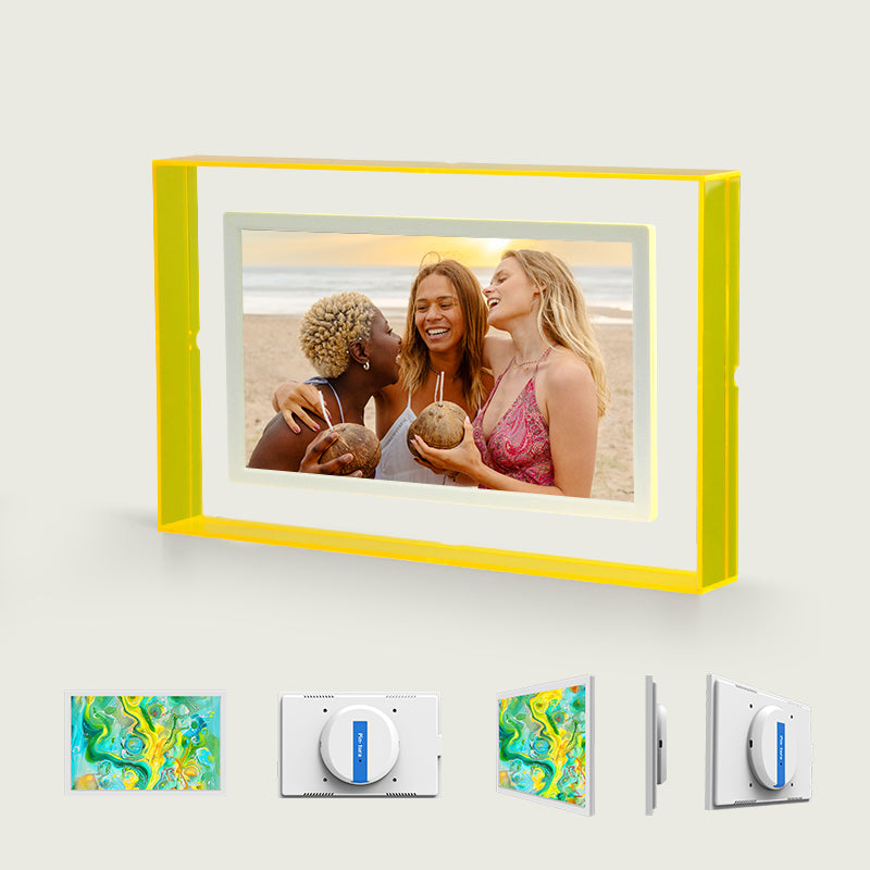 Pinpin 2.0 Yellow Acrylic Digital Frame