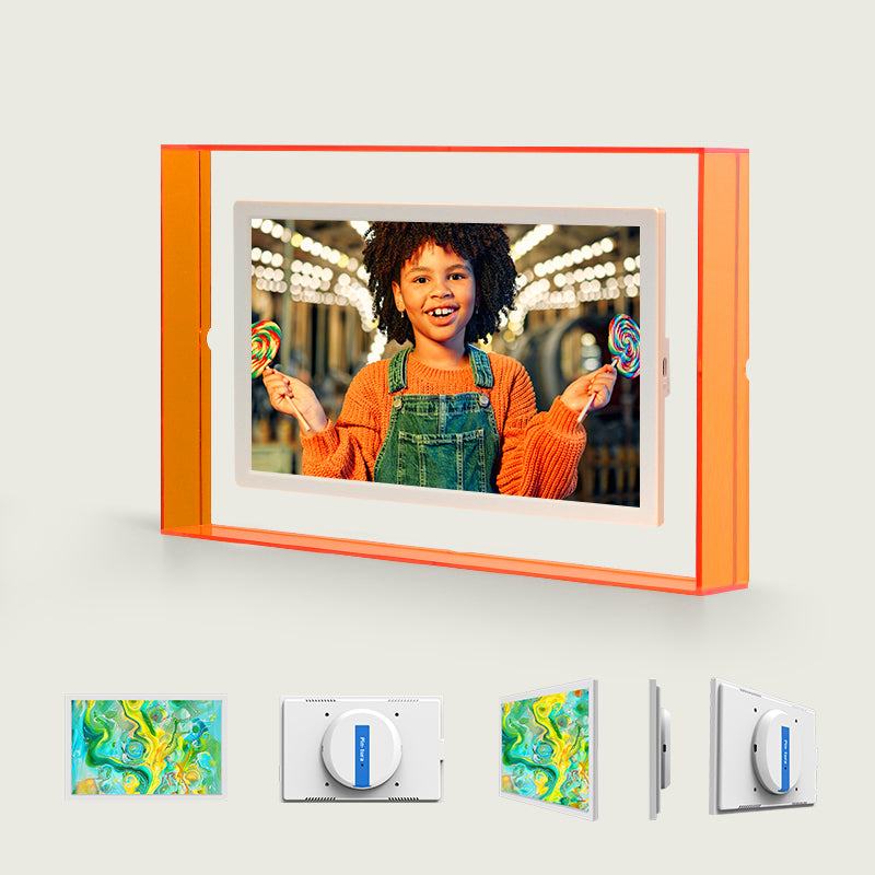 Pinpin 2.0 Orange Acrylic Digital Frame