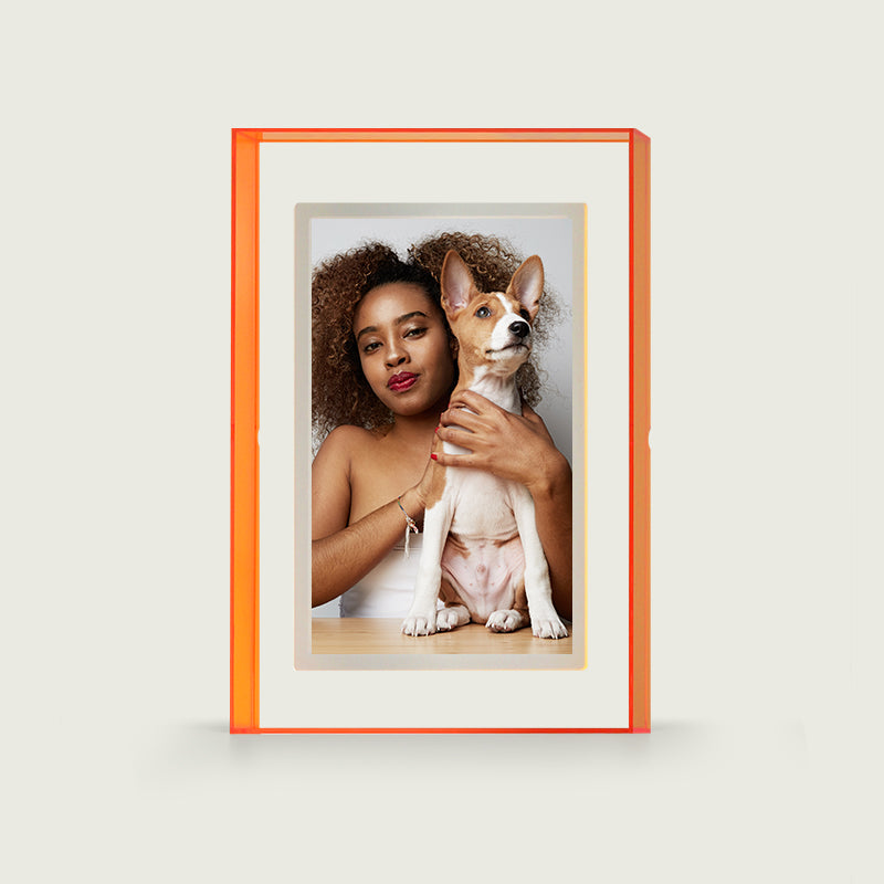 Pinpin 2.0 Orange Acrylic Digital Frame