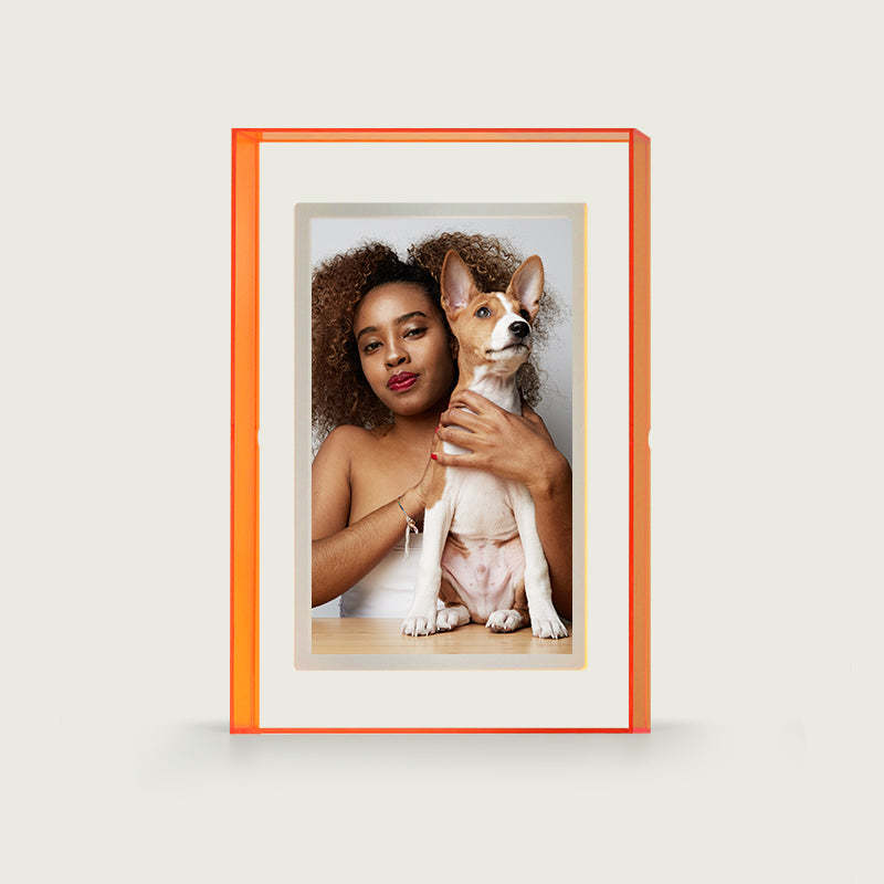 Pinpin 2.0 Orange Acrylic Digital Frame