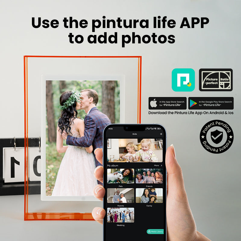 Pinpin 2.0 Gray Acrylic Digital Frame