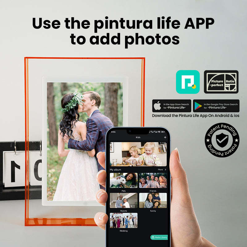 Pinpin 2.0 Gray Acrylic Digital Frame