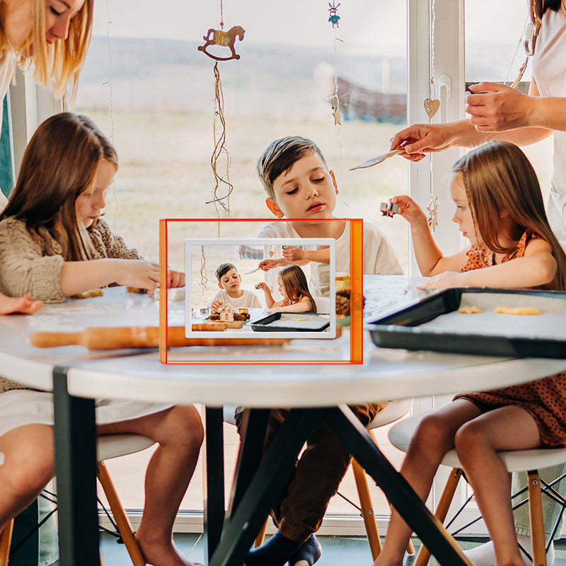 Pinpin 2.0 Orange Acrylic Digital Frame