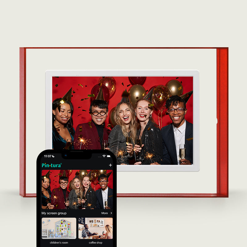 Pinpin 2.0 Red Acrylic Digital Frame
