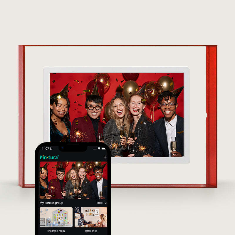 Pinpin 2.0 Red Acrylic Digital Frame