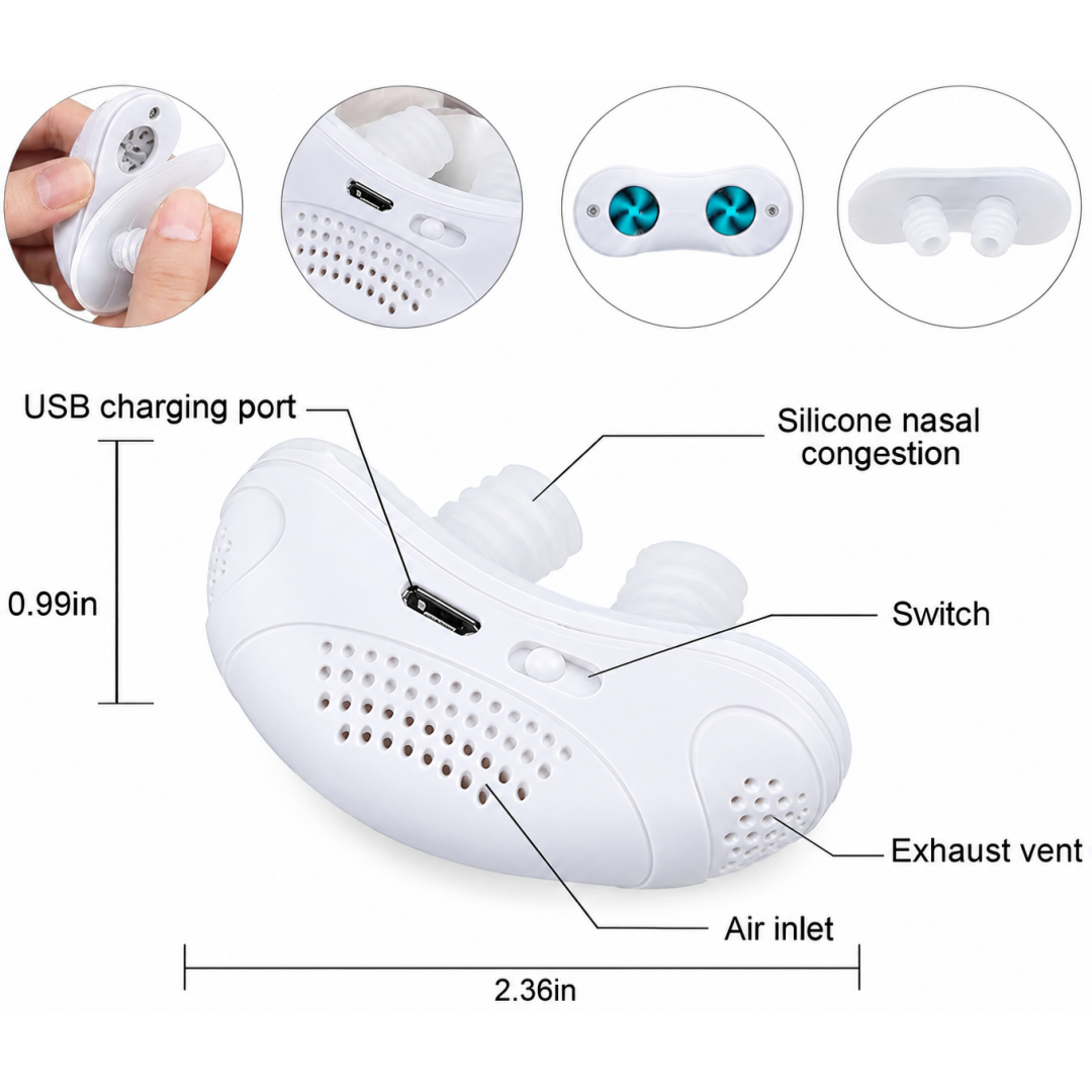 📣Last Day 49% OFF-The First Hoseless, Maskless, Micro-CPAP Anti Snoring