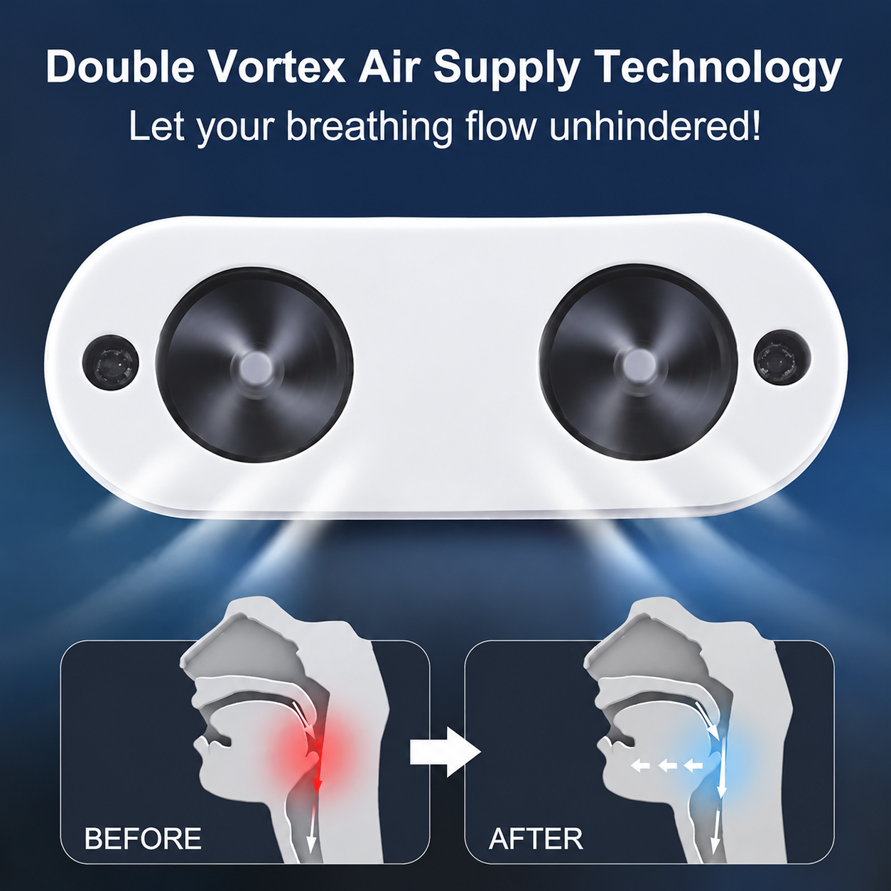 📣Last Day 49% OFF-The First Hoseless, Maskless, Micro-CPAP Anti Snoring