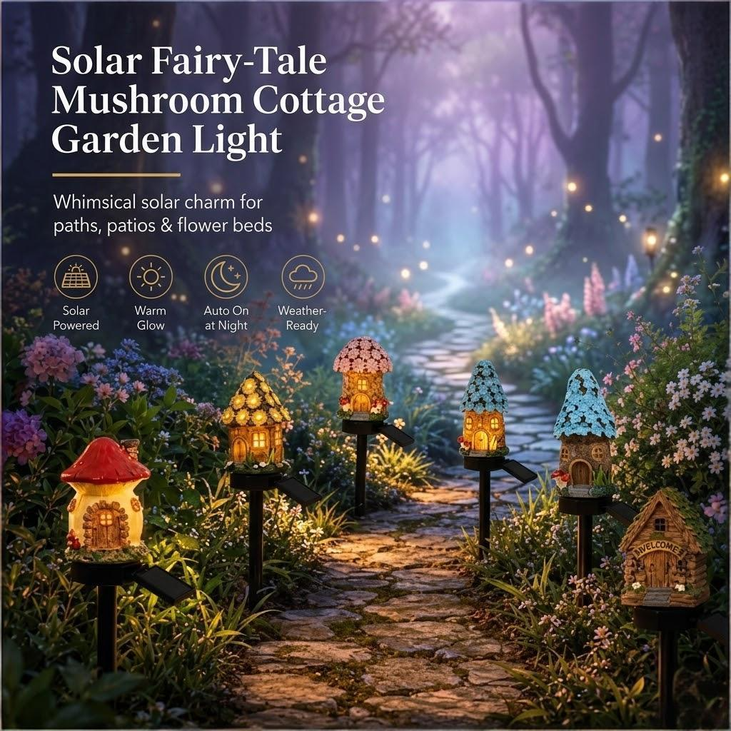 Mushroom 20Cottage 26GardenLamp