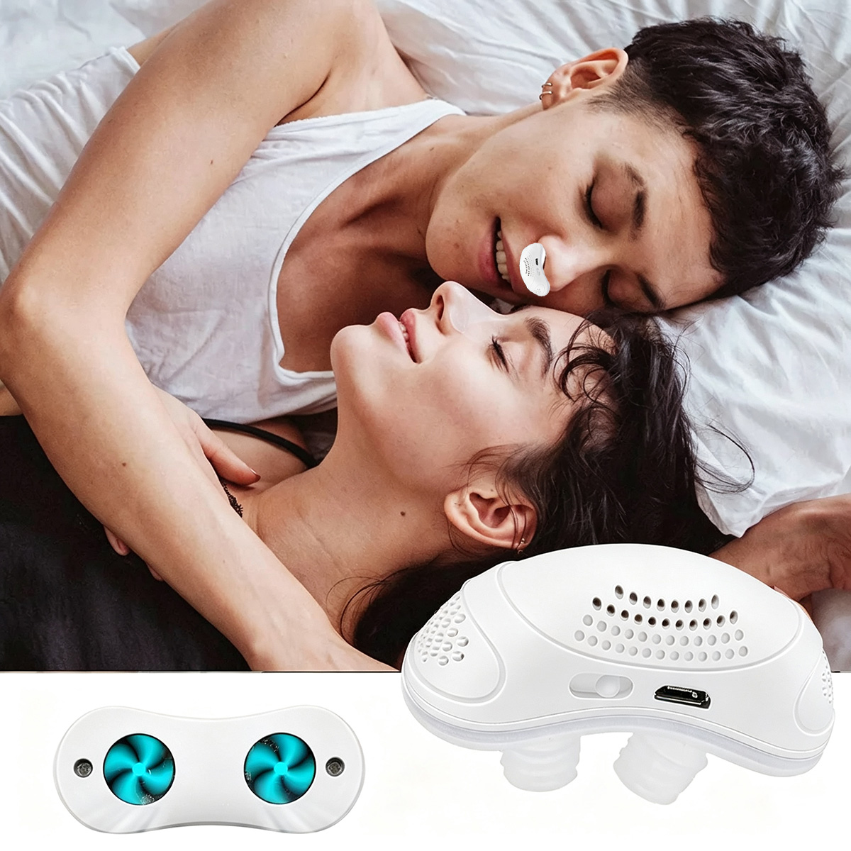 📣Last Day 49% OFF-The First Hoseless, Maskless, Micro-CPAP Anti Snoring