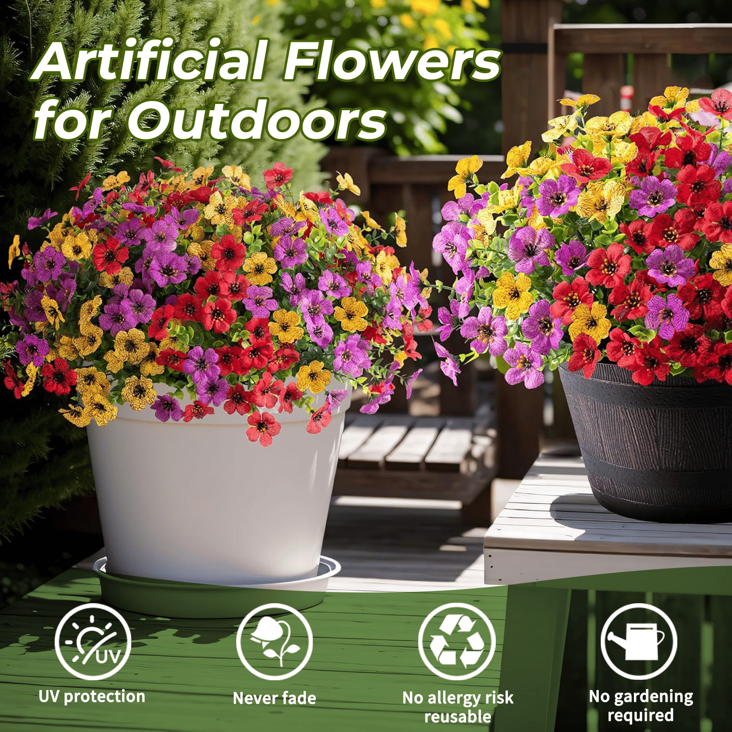 🌸Mother's Day Hot Sale 45% OFF-UV Resistant Colorful Artificial Flower