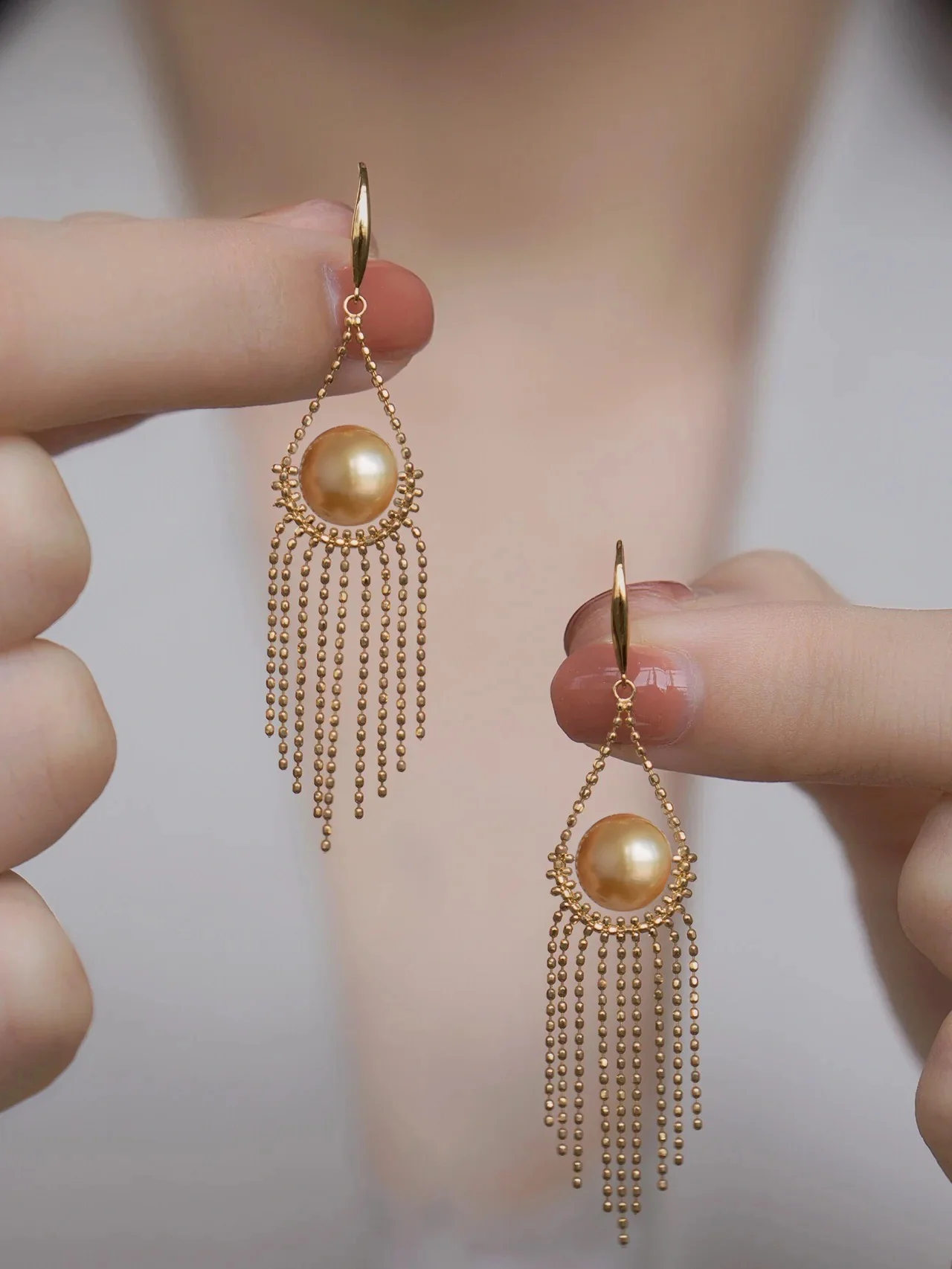 Akoya Pearl Rasia Earrings | 18k Gold Plated