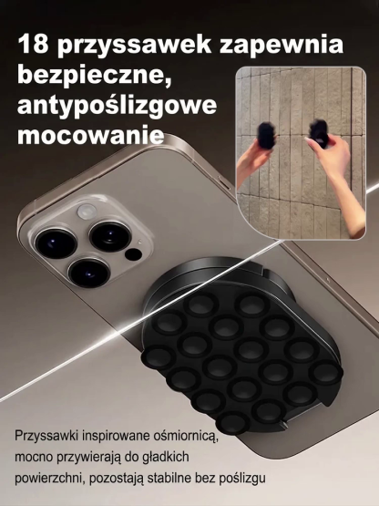 Obrotowy magnetyczny uchwyt do telefonu z możliwością zawieszenia