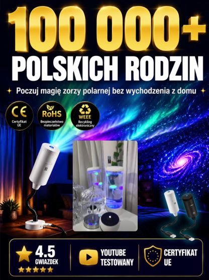 Internetowy hit! Ponad 100 000 rodzin wybrało już nasz projektor. Krystaliczne szczegóły 4K UHD, trzy tryby pracy i sterowanie jednym przyciskiem. Konstrukcja bezpieczna dla oczu i łagodne światło z certyfikatem PSE. Odbierz natychmiastowe -50% zniżki! Of