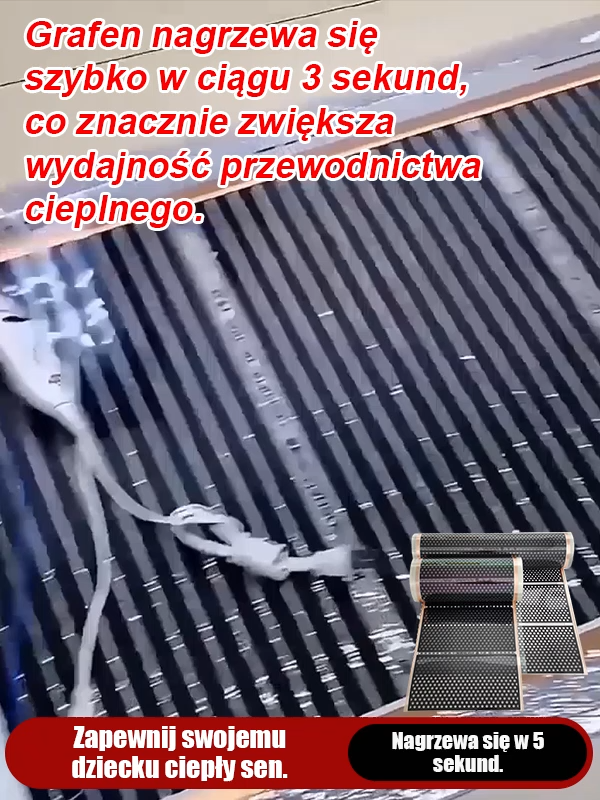 Ścienny promiennik podczerwieni z grafenem i strukturą plastra miodu