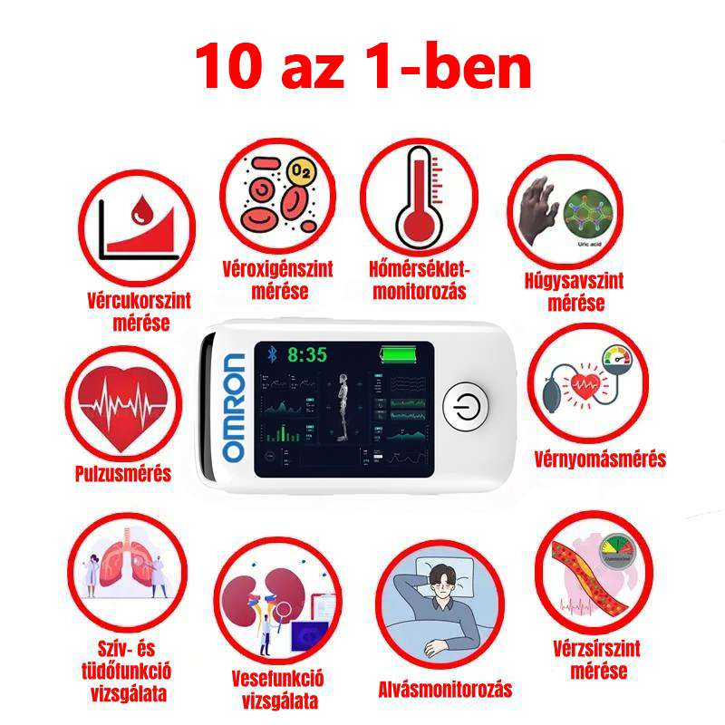 【11 az 1-ben】Nem invazív vércukorszintmérő