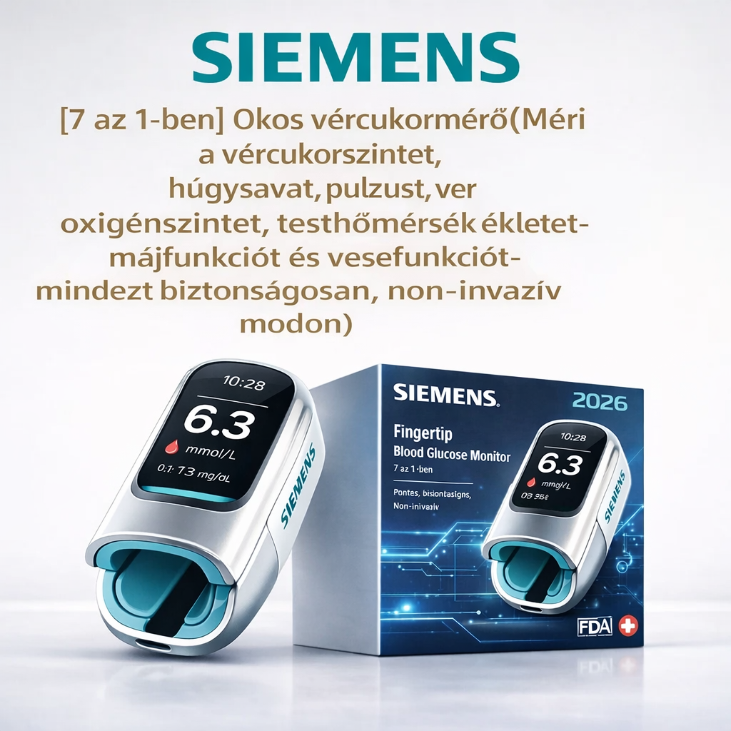 Siemens™ új, nem invazív, intelligens vércukormérő 💉 Fájdalommentes vércukorszintmérés 3 másodperc alatt 🔥