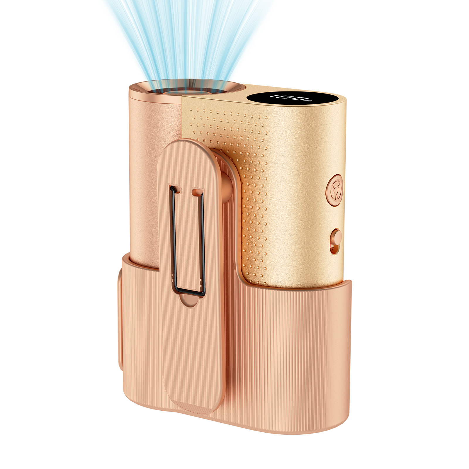 [Korlátozott ideig 50% kedvezmény] Derékra akasztható ventilátor kültéri USB kis ventilátor nagysebességű szél mini derékra akasztható 100 sebességes kis ventilátor