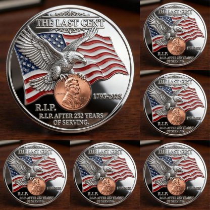 🏆Flash Sale 60% OFF - The Last Cent Commemorative Coin - Smooth version