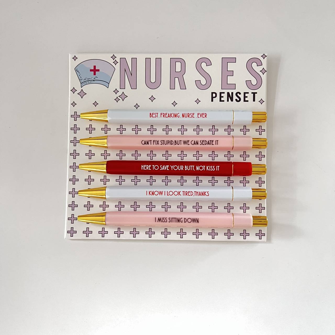 Funny Nurses Pens Set (set of 5)
