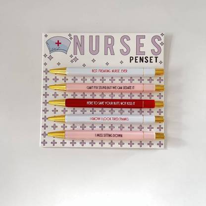 Funny Nurses Pens Set (set of 5)