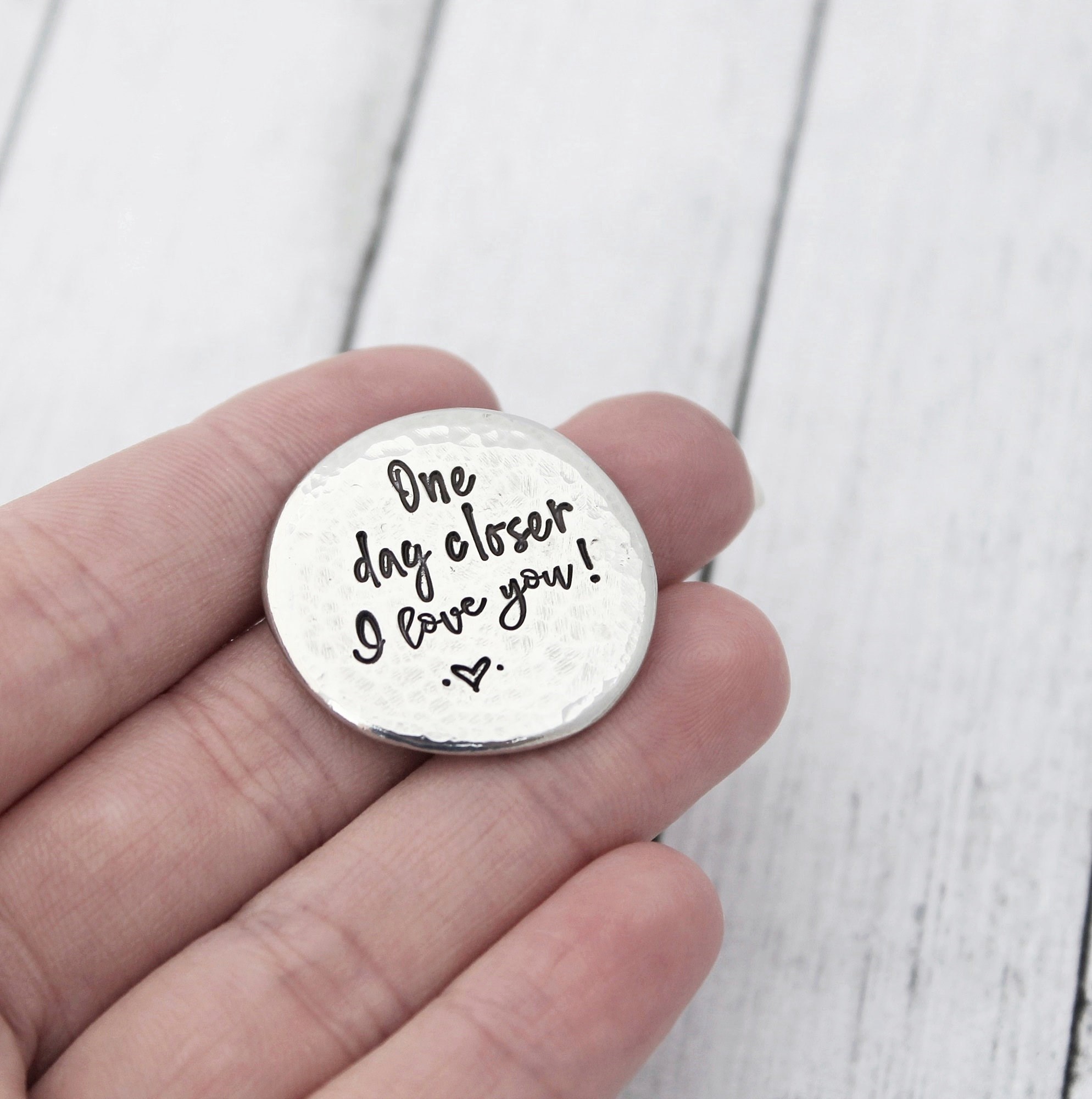 Heart Feeling Pewter Pocket Tokens