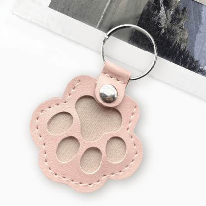 🐾Pet Paw Shaped Leather Keychain - Keep Them By Your Side✨