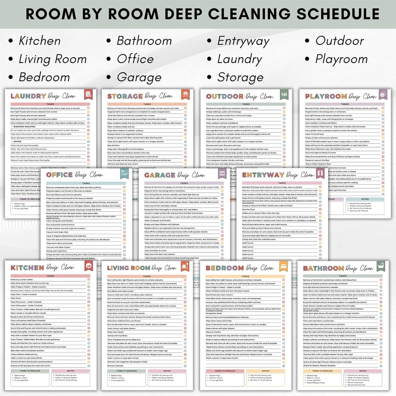 🔥🔥ADHD Cleaning & Organizing Toolkit - Chore Planner✔