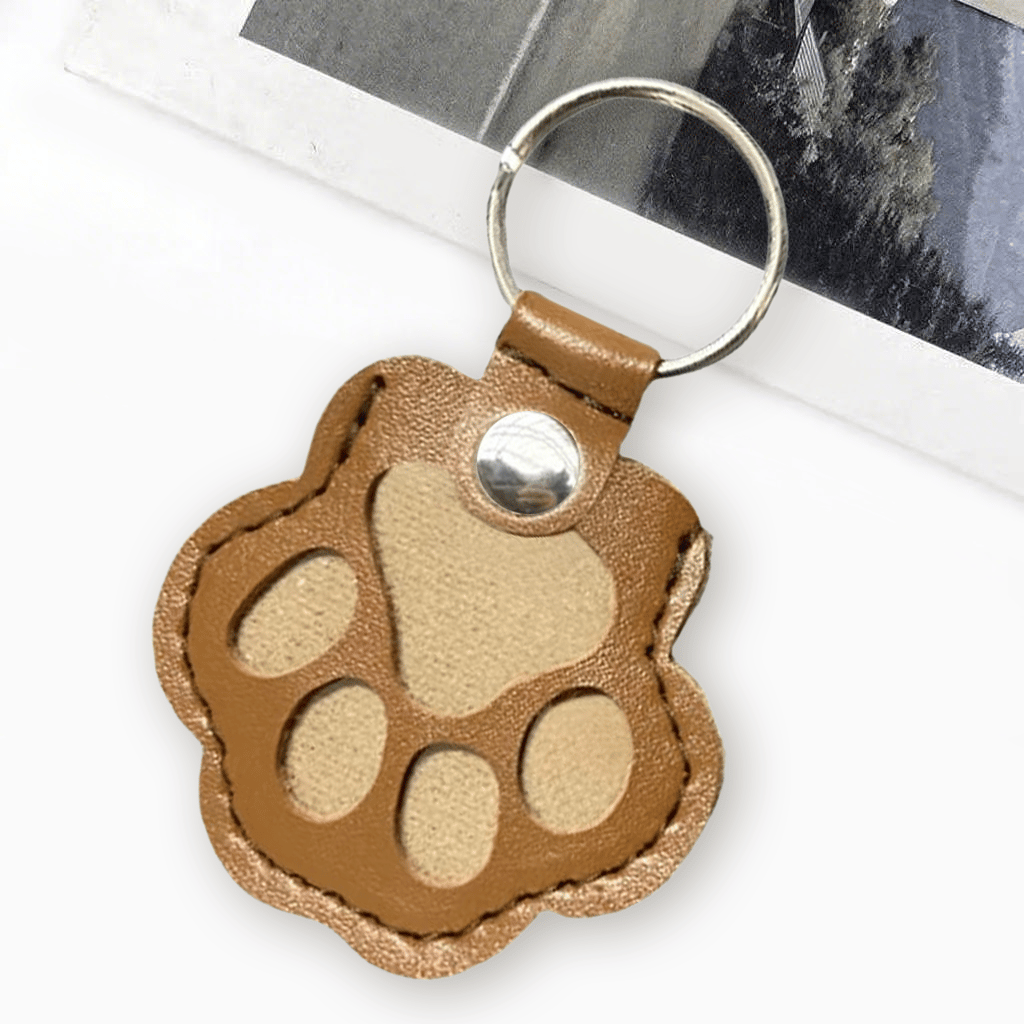 🐾Pet Paw Shaped Leather Keychain - Keep Them By Your Side✨