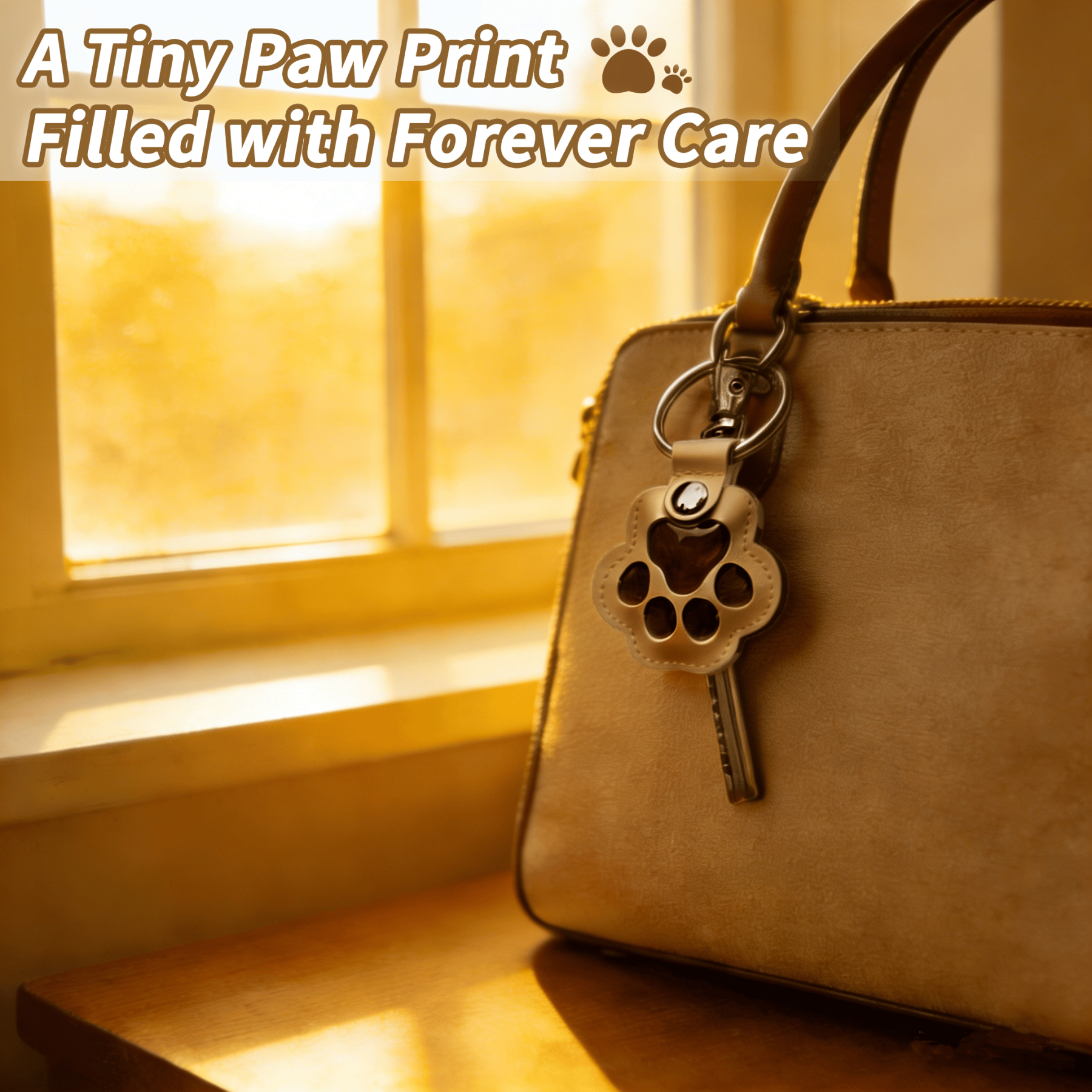 🐾Pet Paw Shaped Leather Keychain - Keep Them By Your Side✨