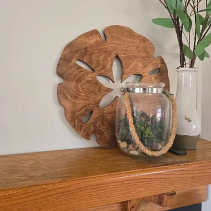 Wooden Sand Dollar Wall Decor