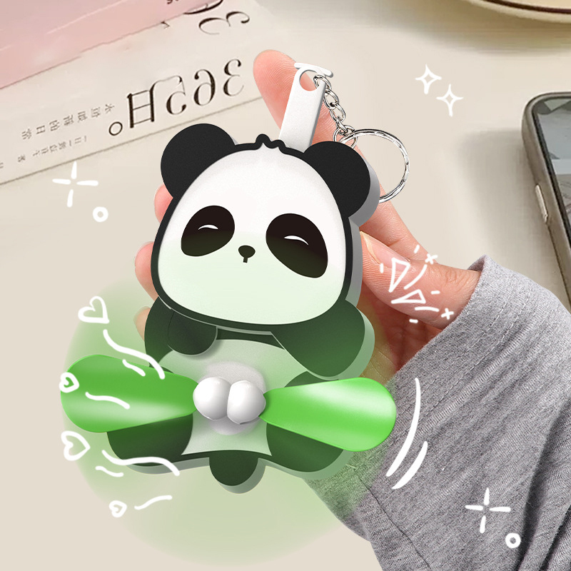 Mischief Cat Fan Keychain