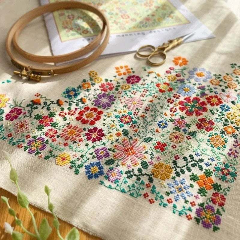🌸Bloom a Day Cross Stitch Set