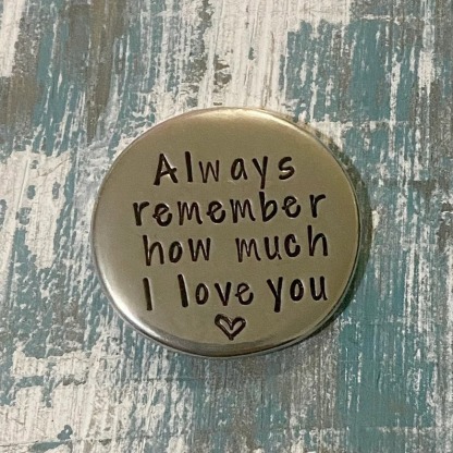 Heart Feeling Pewter Pocket Tokens