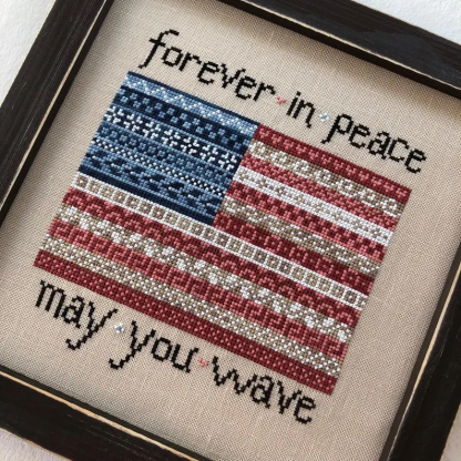🎆Patriotic American Flag Cross Stitch Kit