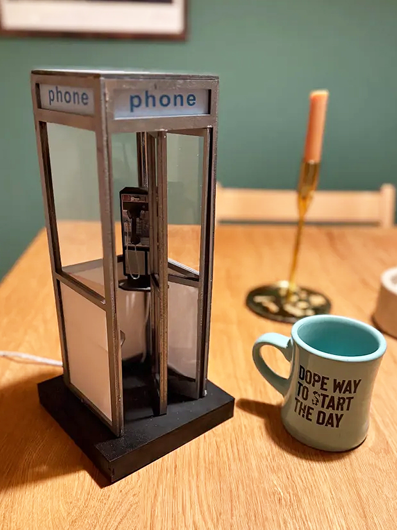 ☎️Retro Vintage Tall PhoneBooth Lamp