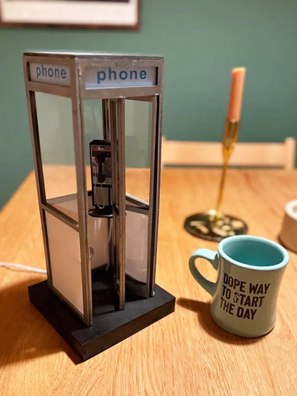 ☎️Retro Vintage Tall PhoneBooth Lamp