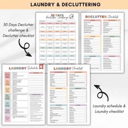 🔥🔥ADHD Cleaning & Organizing Toolkit - Chore Planner✔