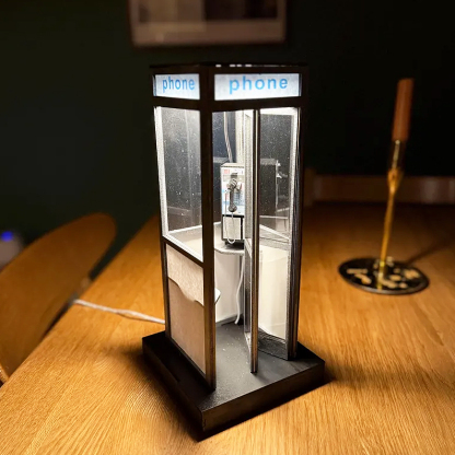 ☎️Retro Vintage Tall PhoneBooth Lamp
