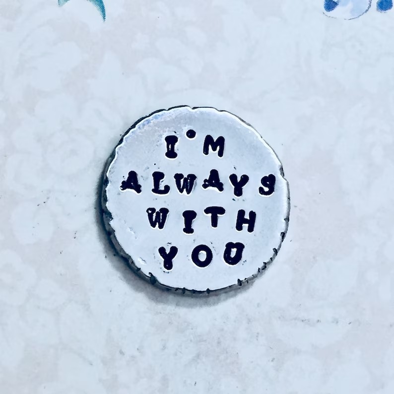 Heart Feeling Pewter Pocket Tokens