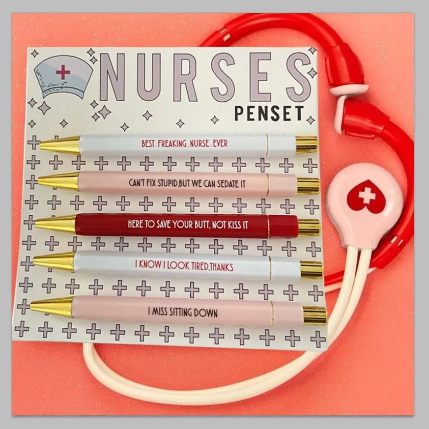 Funny Nurses Pens Set (set of 5)