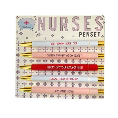 Funny Nurses Pens Set (set of 5)