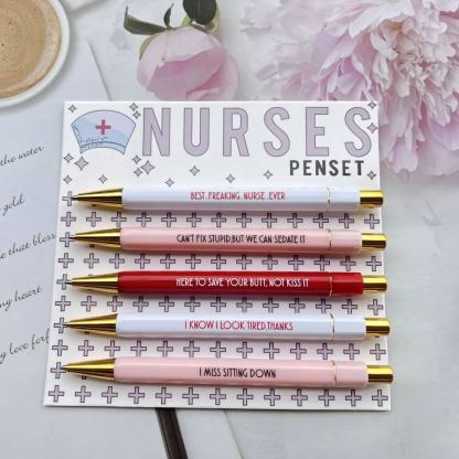 Funny Nurses Pens Set (set of 5)