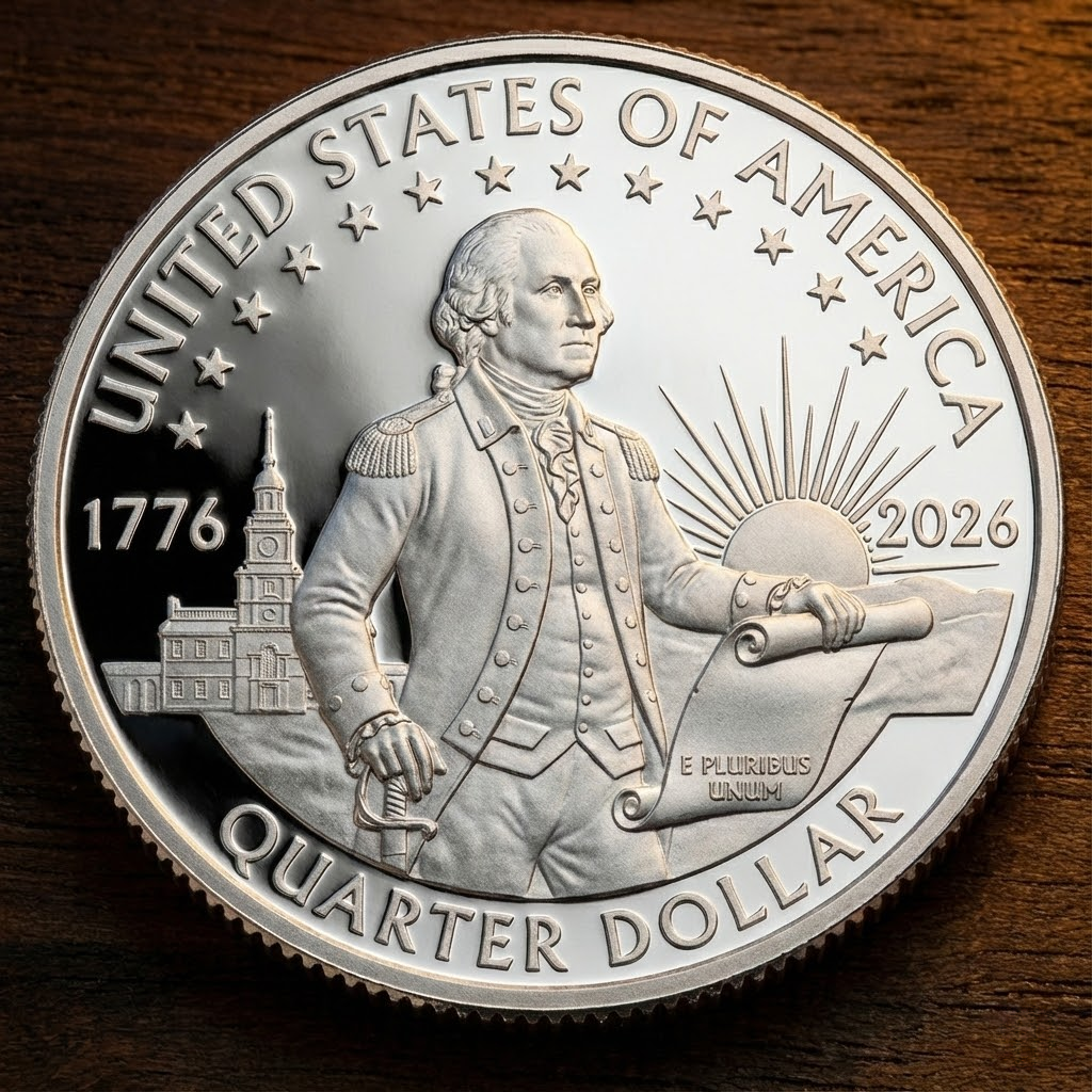 1776�C2026 America 250th Anniversary Commemorative Washington Coin