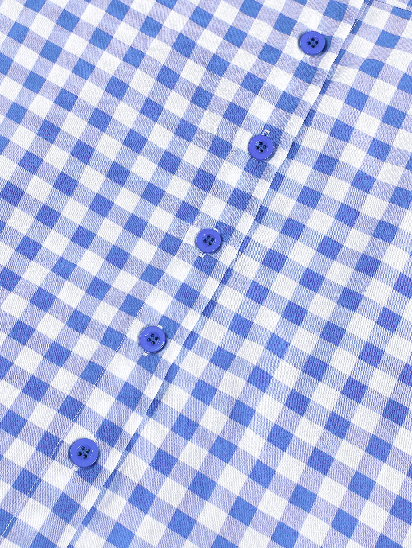 Women's Casual Plaid Strap Dress With Ruffle Hem & Single-Breasted