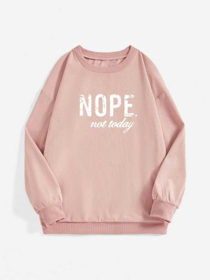  XH631 Women's Spring And Autumn Casual Letter Printed Sweatshirt Graduation,Back To School Outfits,Graduation,Teacher Outfits For Women,Back To School Pullover Fall Outfit(Can be customized printing)