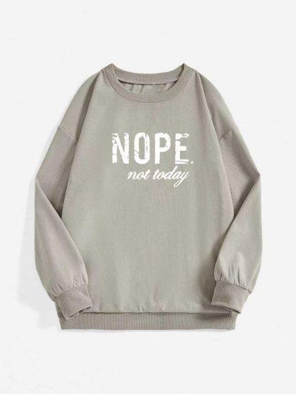  XH631 Women's Spring And Autumn Casual Letter Printed Sweatshirt Graduation,Back To School Outfits,Graduation,Teacher Outfits For Women,Back To School Pullover Fall Outfit(Can be customized printing)