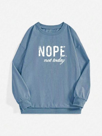  XH631 Women's Spring And Autumn Casual Letter Printed Sweatshirt Graduation,Back To School Outfits,Graduation,Teacher Outfits For Women,Back To School Pullover Fall Outfit(Can be customized printing)