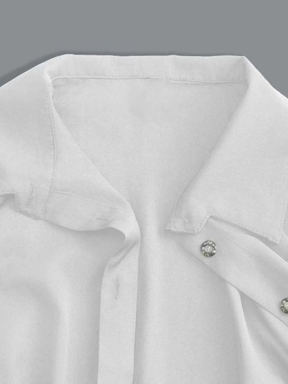  XD313 Women's Solid Color High Waist Long Sleeve Summer Shirt Dress Maxi Women Outfit Fall Cloth For Women