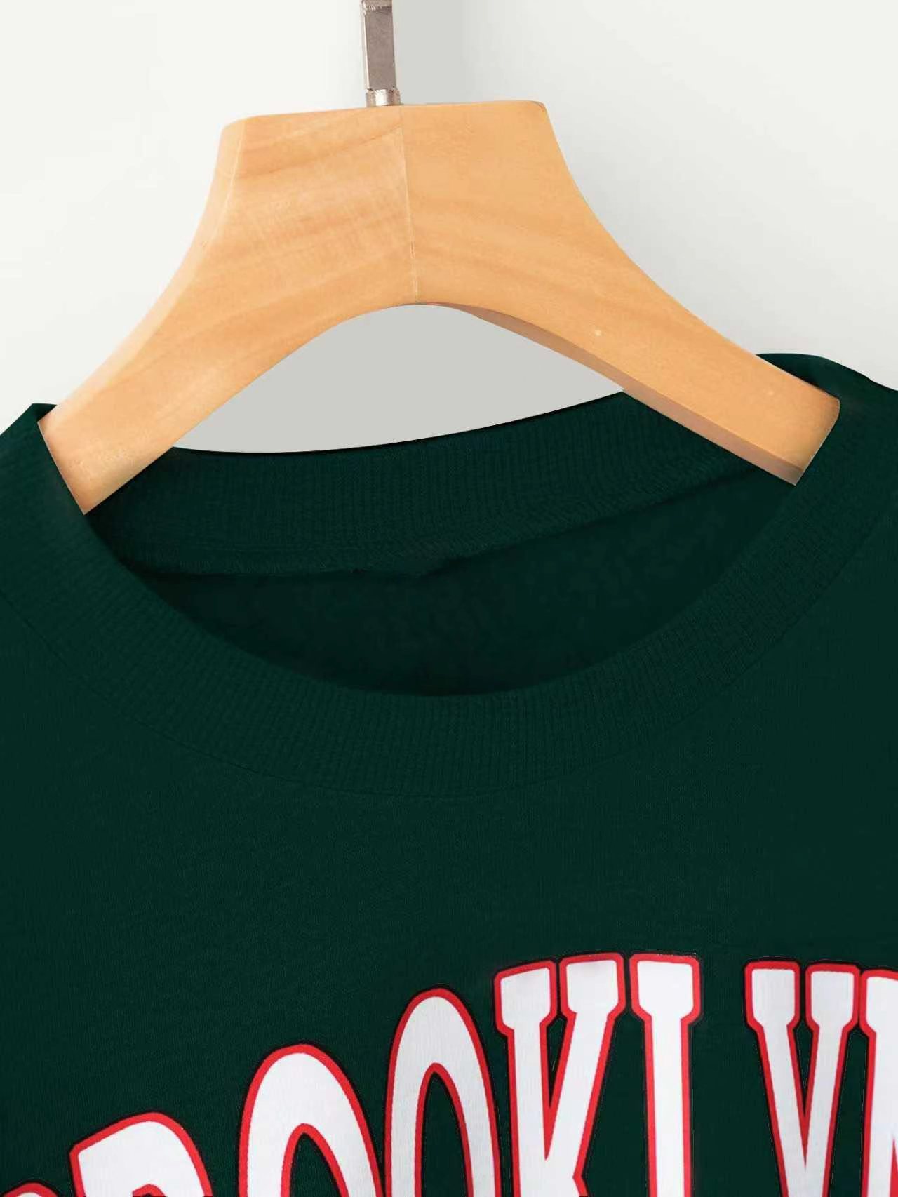 SWDK001 Letter Graphic Crop Sweatshirt,Long Sleeve Tops Graduation,Back To School Outfits,Graduation,Teacher Outfits For Women,Back To School Pullover Fall Outfit(Can be customized printing)