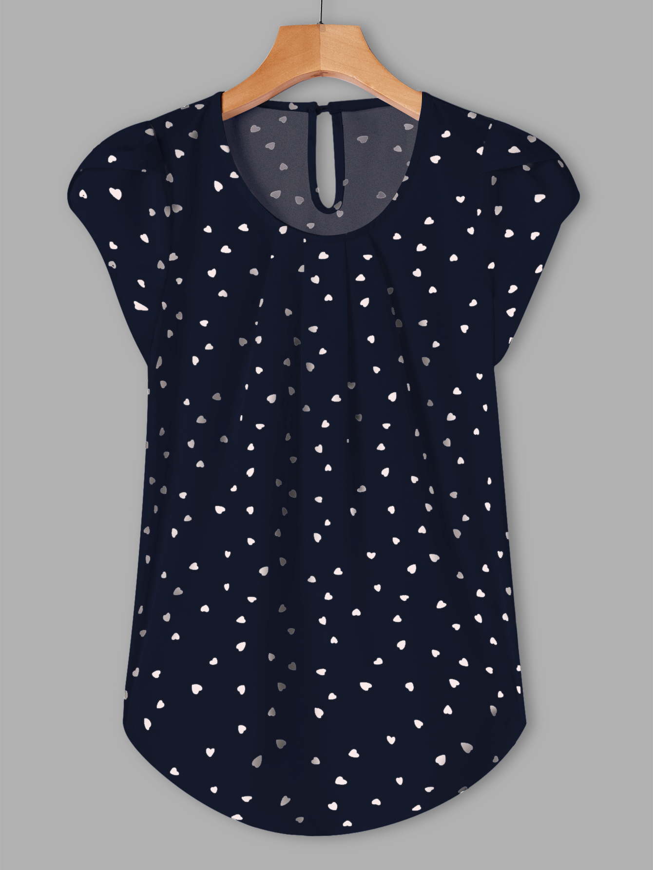 Holidaya Floral Print Pleated Cap Sleeve Top